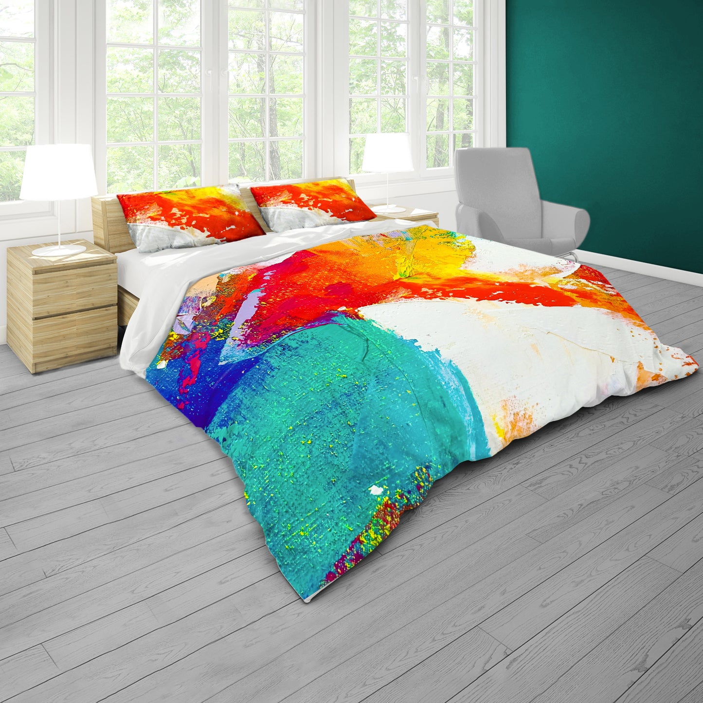 Colour Bloom Duvet Cover Set