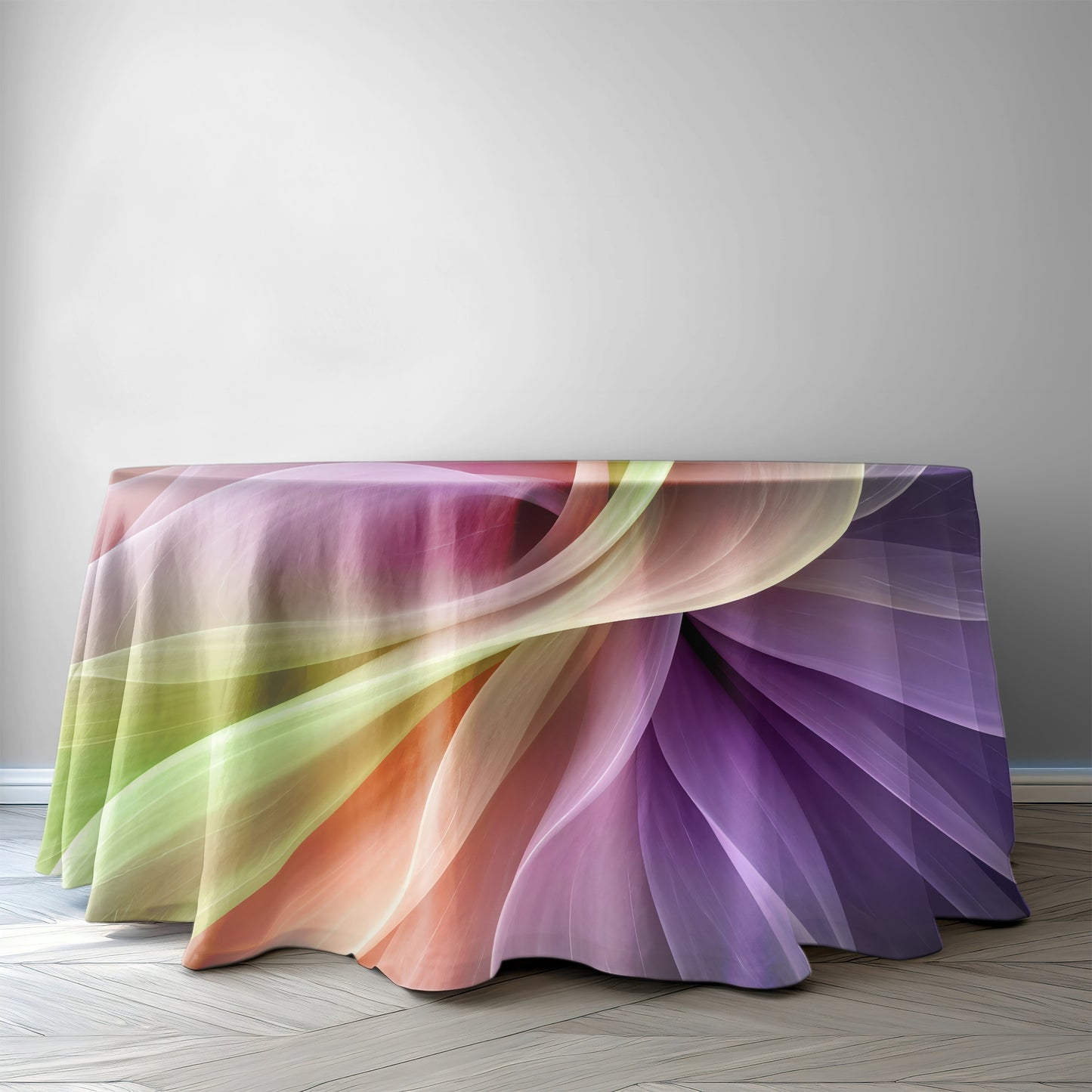 Colour Folds 2,3m Round Tablecloth