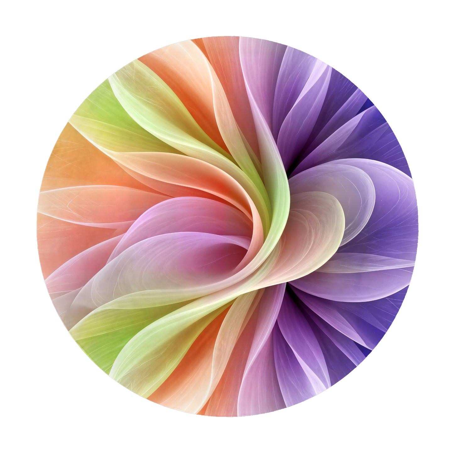 Colour Folds 2,3m Round Tablecloth