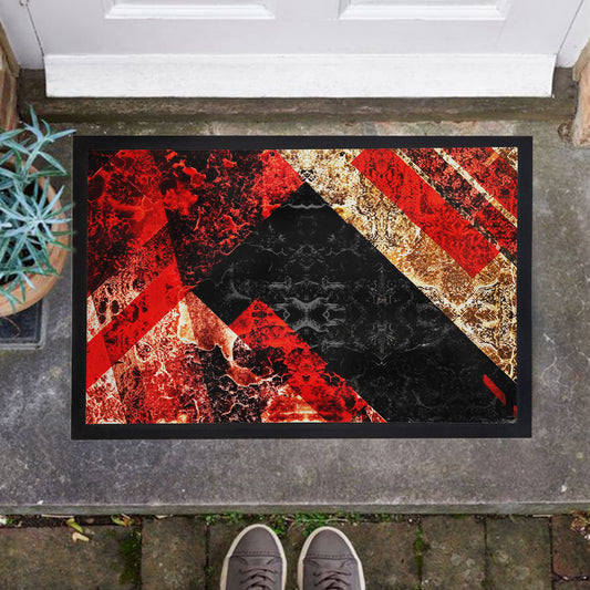 Colour Red Door Mat