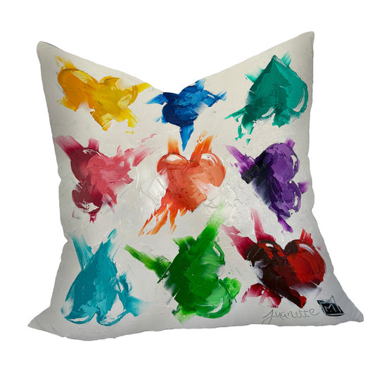 Coloured Hearts Luxury Scatter by Juanette Menderoi