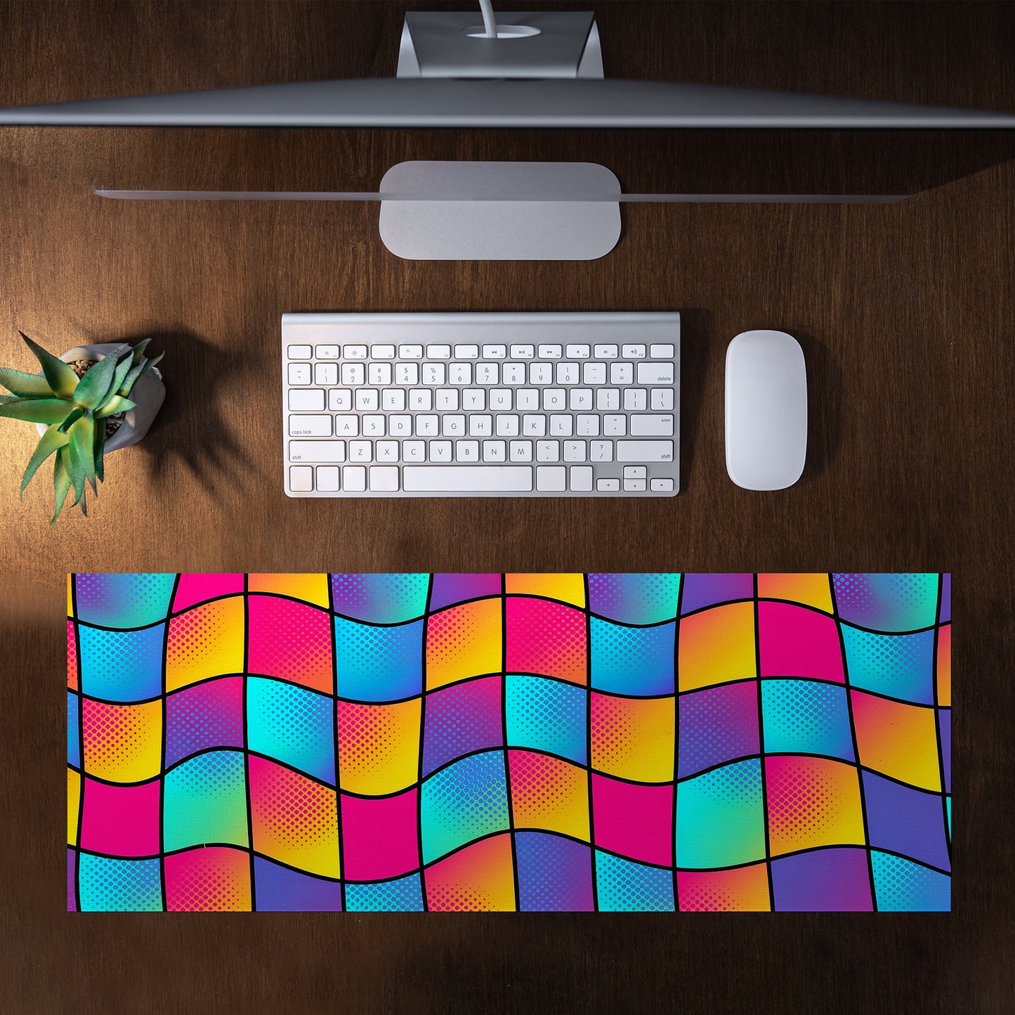 Coloured Blocks Desk Pad