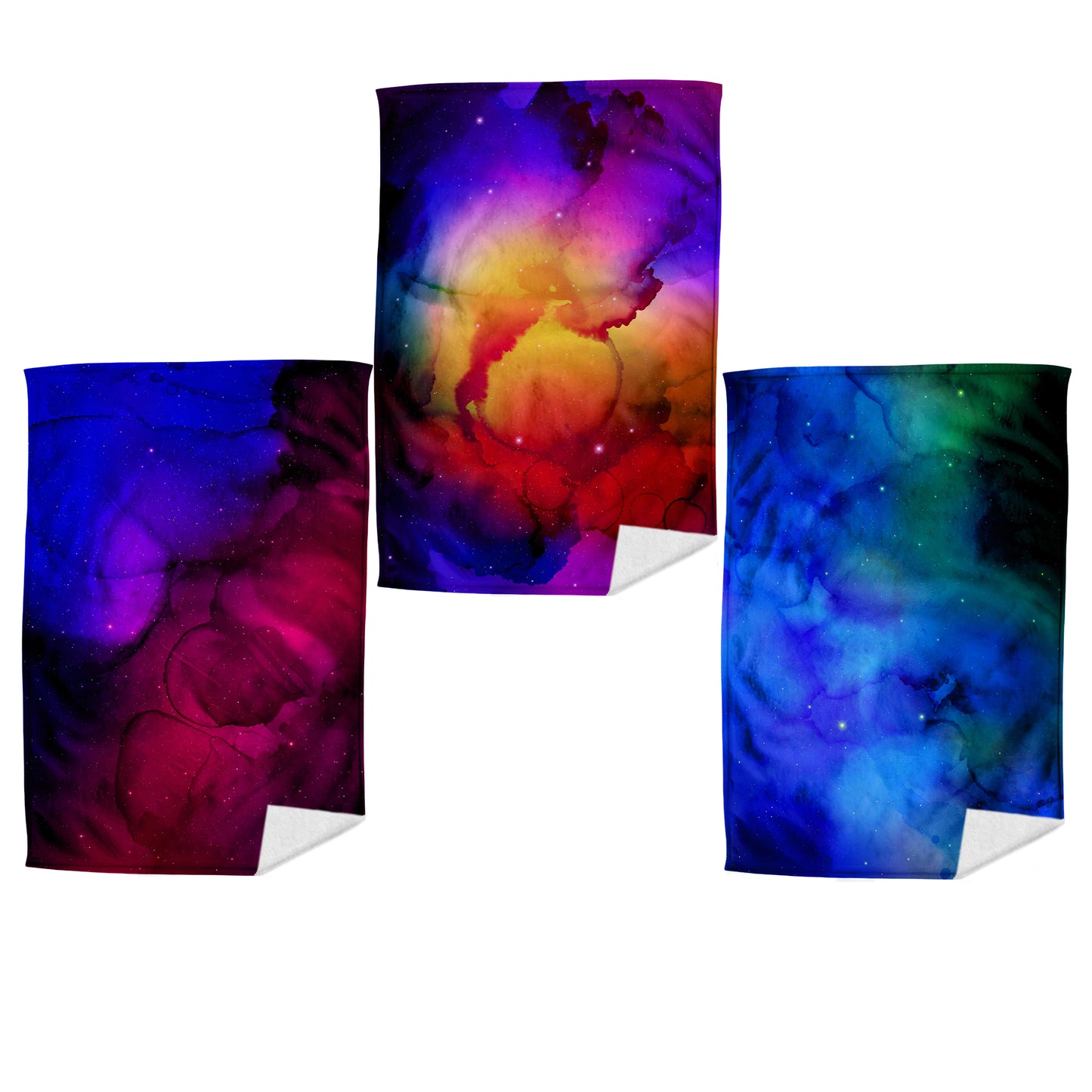 Coloured Clouds Dish Cloth (Set of 3)