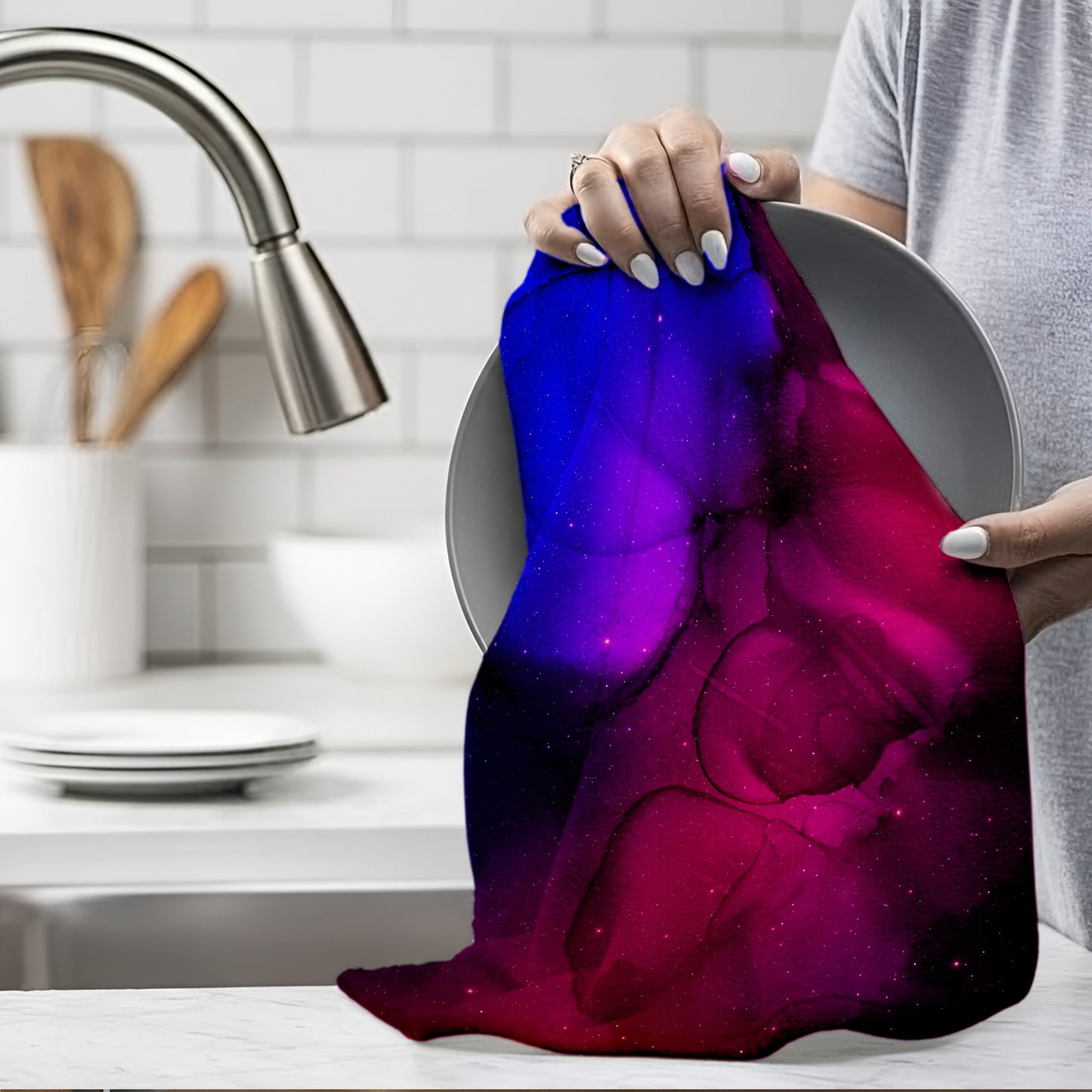 Coloured Clouds Dish Cloth (Set of 3)