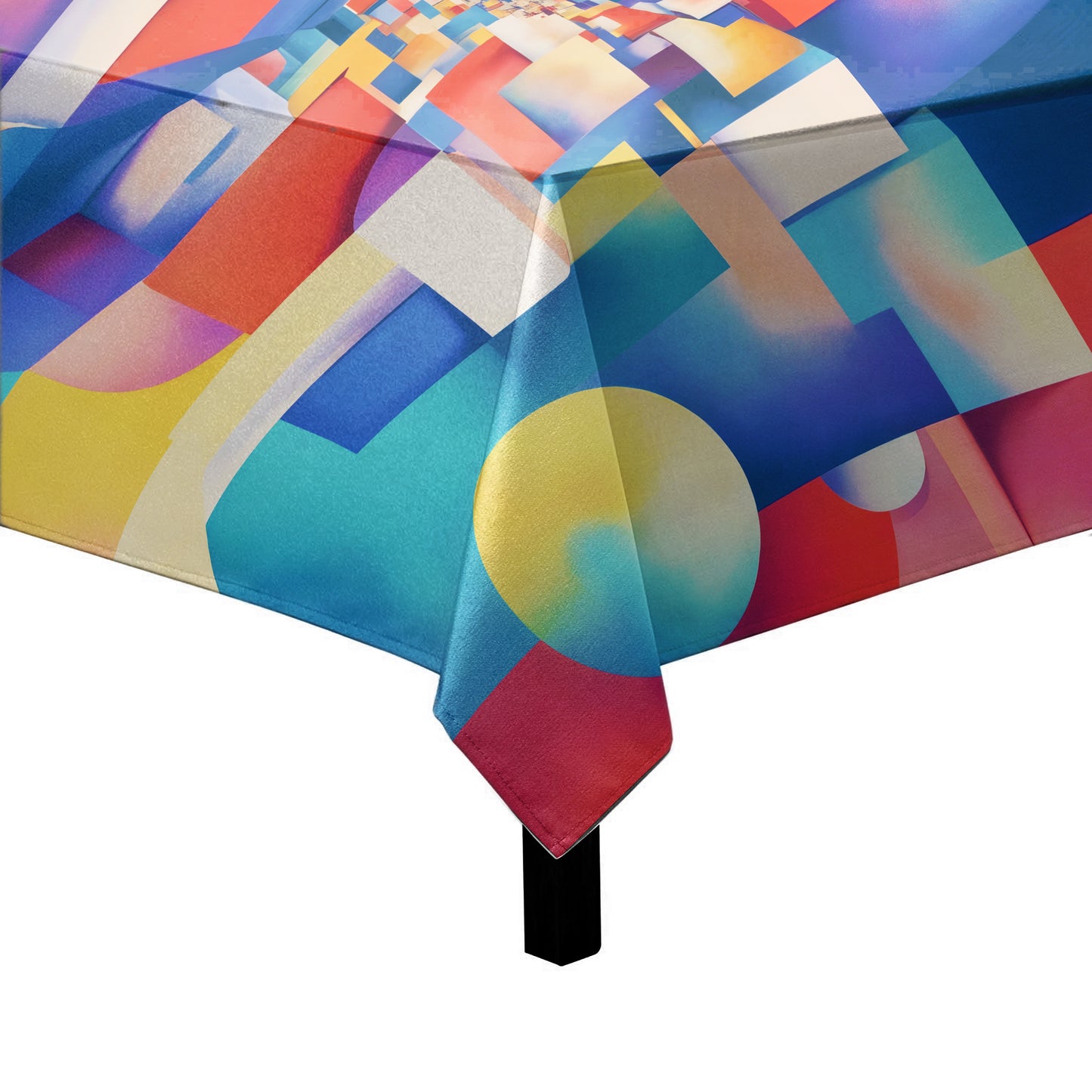 Coloured Geometry Square Tablecloth