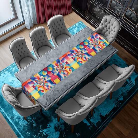 Coloured Geometry Table Runner