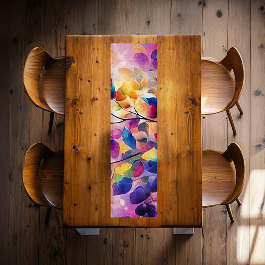 Coloured Petal Symphony 160cm Table Runner