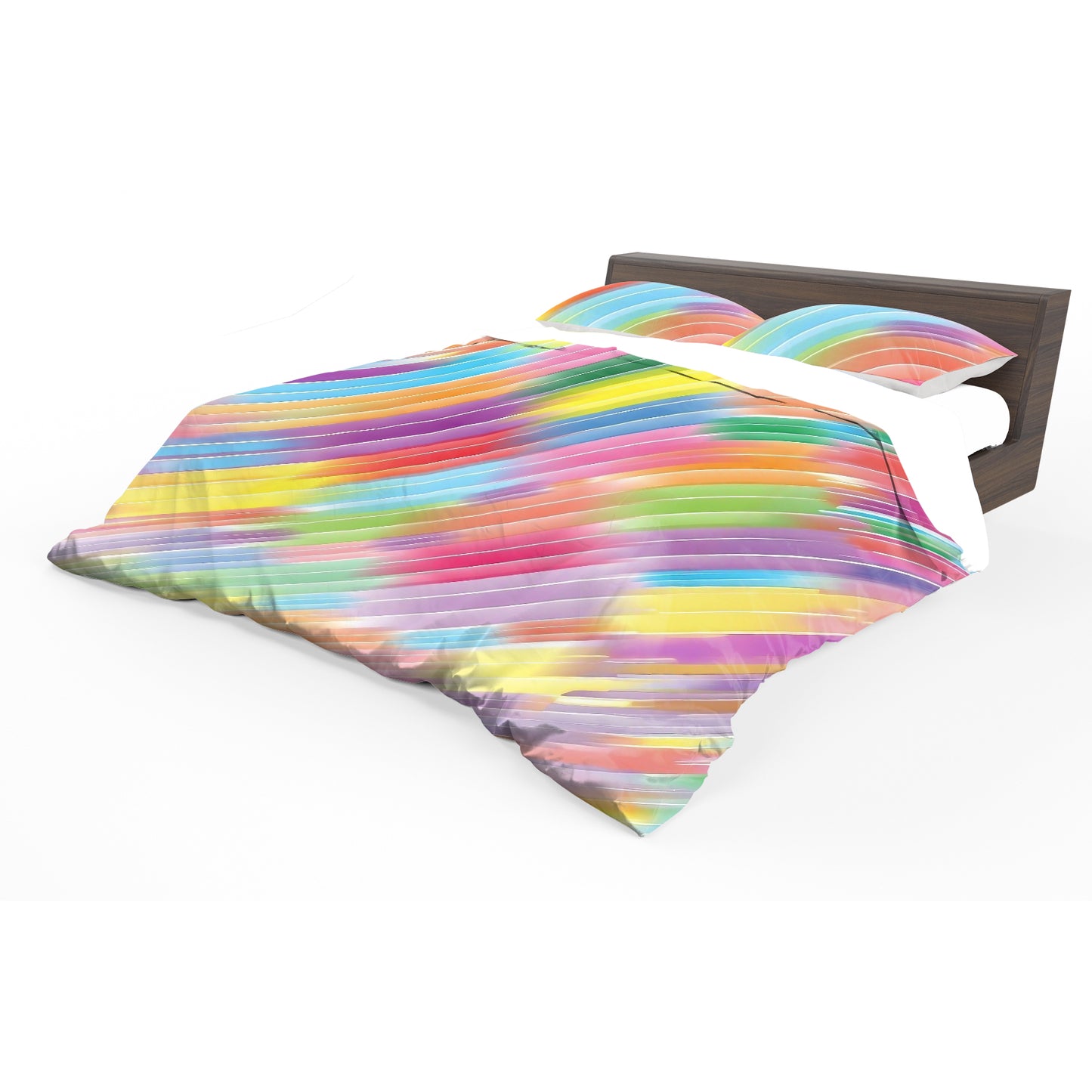 Coloured Ripples of Light Duvet Cover Set