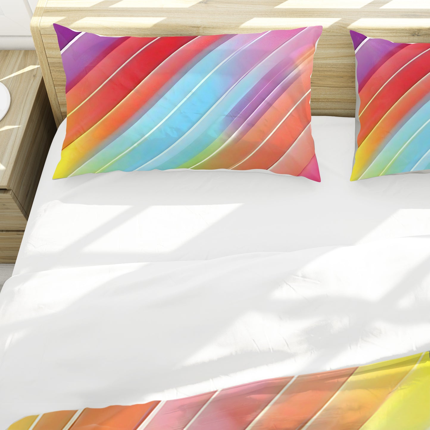 Coloured Ripples of Light Duvet Cover Set