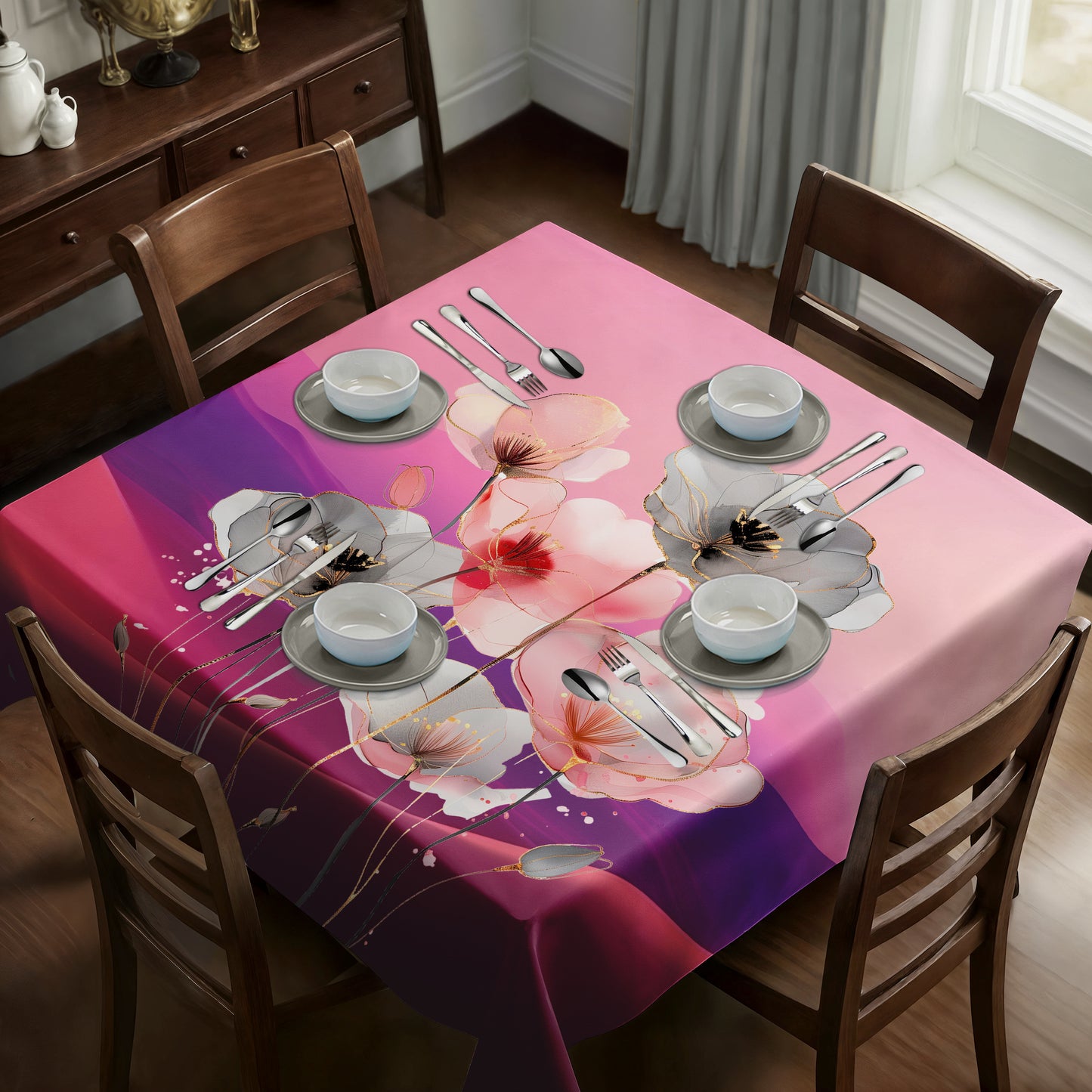 Coloured Sand Square Tablecloth