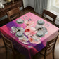 Coloured Sand Square Tablecloth