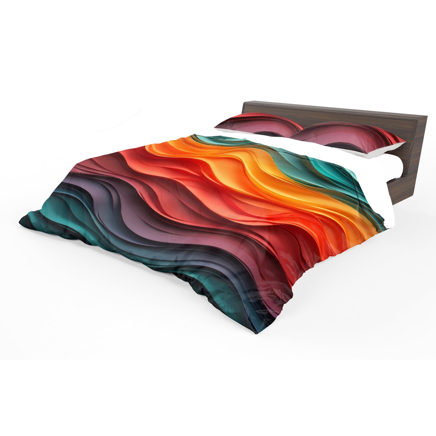 Coloured Velvet Currents Duvet Cover Set