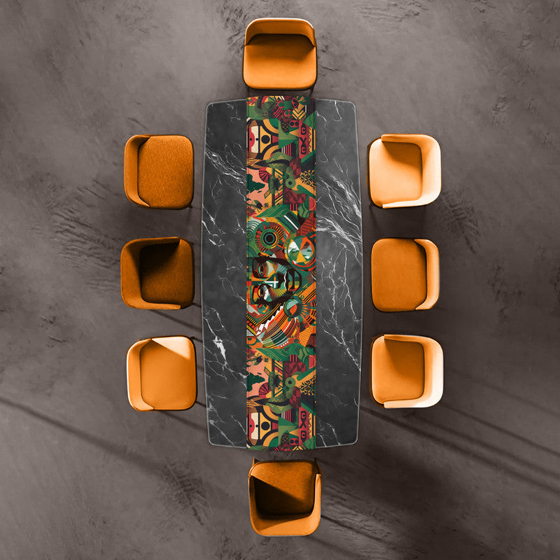 Colourful African Tribal Pattern Table Runner