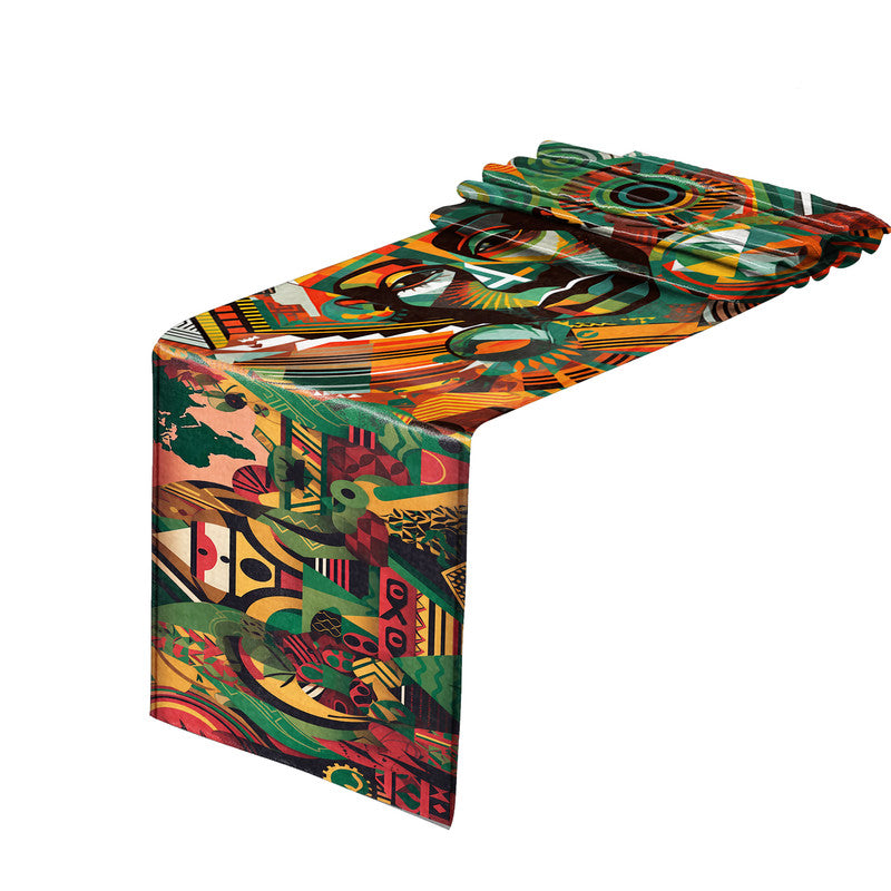 Colourful African Tribal Pattern Table Runner