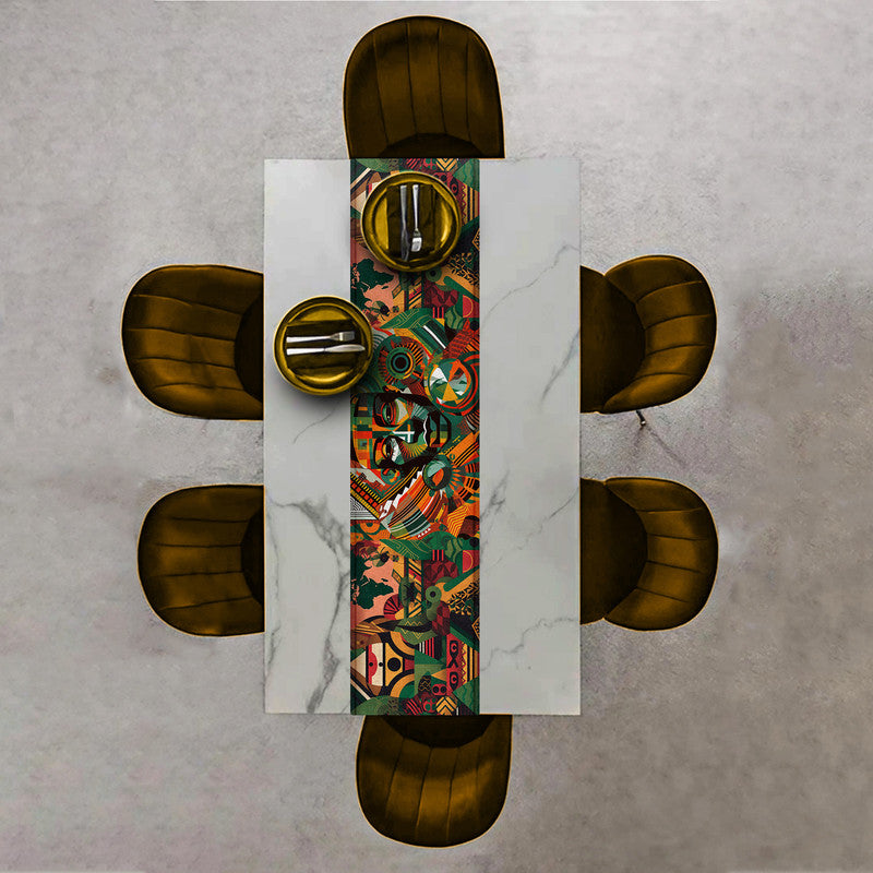 Colourful African Tribal Pattern Table Runner