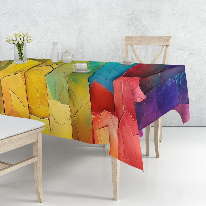 Colourful Bark Rectangle Tablecloth