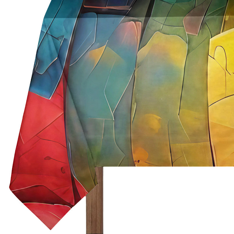 Colourful Bark Rectangle Tablecloth