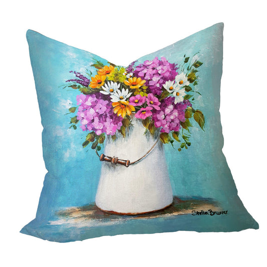 Colourful Bouquet in Tin Vase Luxury Scatter by Stella Bruwer
