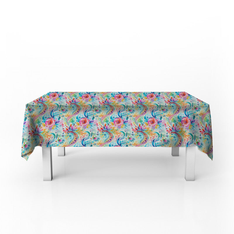 Colourful Curls Rectangle Tablecloth