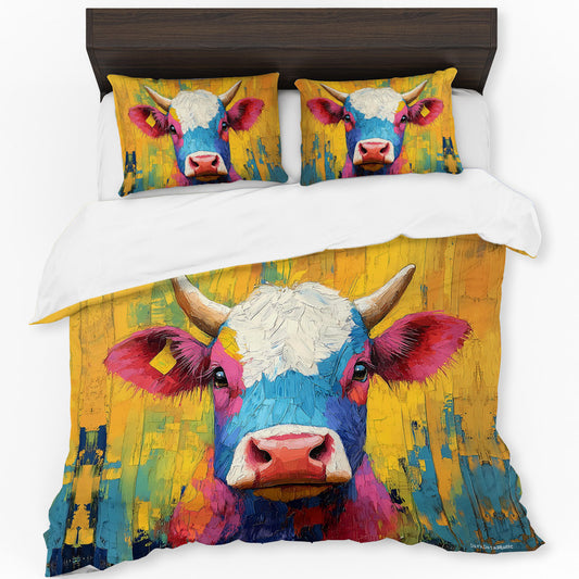 Colourful Farm Animal Duvet Cover Set by Wikus Schalkwyk