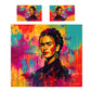 Colourful Frida Duvet Cover Set by Wikus Schalkwyk