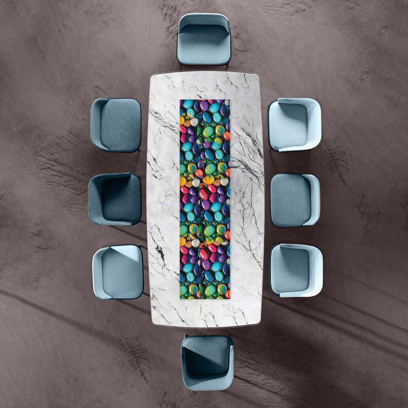 Colourful Pebbles 160cm Table Runner