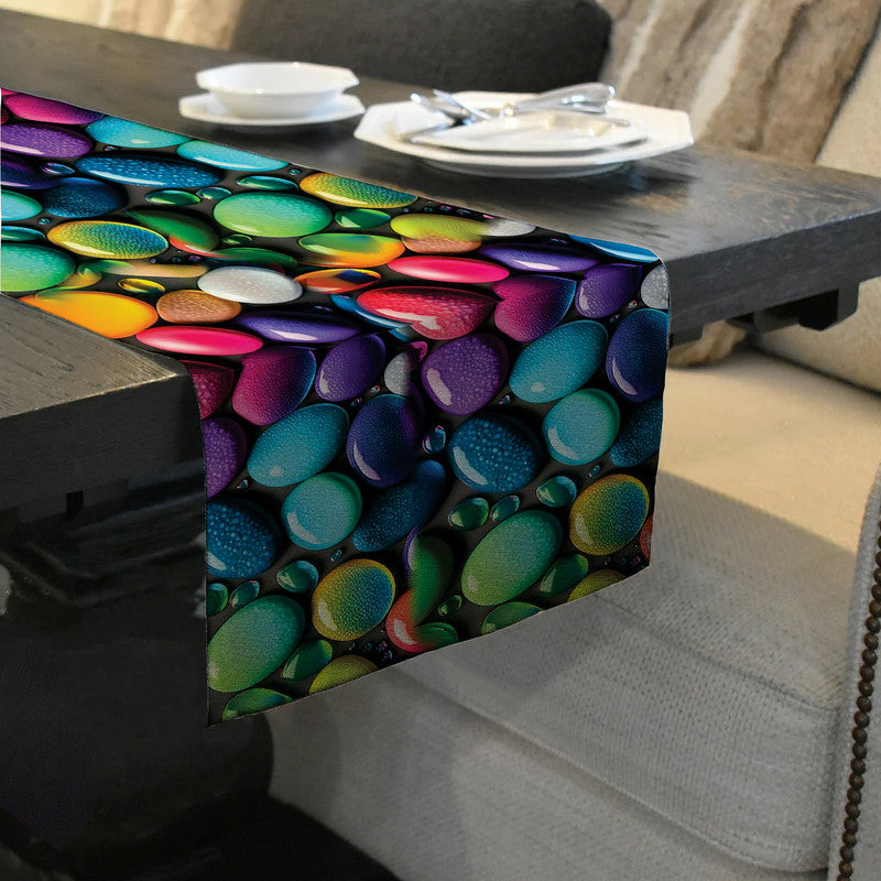 Colourful Pebbles 160cm Table Runner