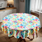 Colourful Swirls Round Tablecloth