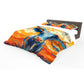 Colourful Texas Longhorn Duvet Cover Set by Wikus Schalkwyk