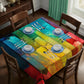 Colourful Bark Square Tablecloth