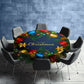 Colourful Baubles Christmas Round Tablecloth