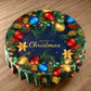 Colourful Baubles Christmas Round Tablecloth