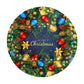 Colourful Baubles Christmas Round Tablecloth
