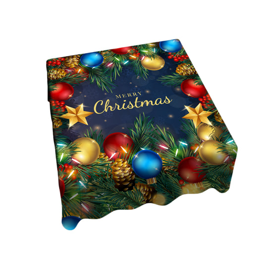 Colourful Baubles Christmas Square Tablecloth