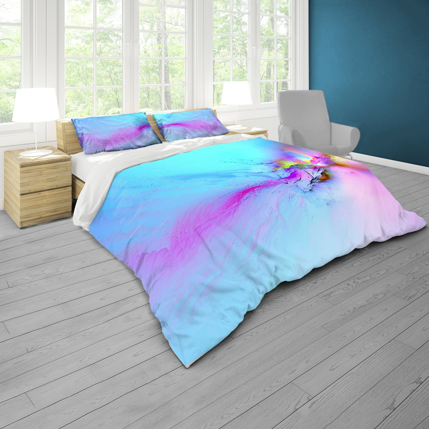 Colourful Beams Duvet Cover Set