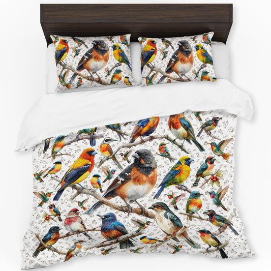 Colourful Bird Species Duvet Cover Set By Mark van Vuuren
