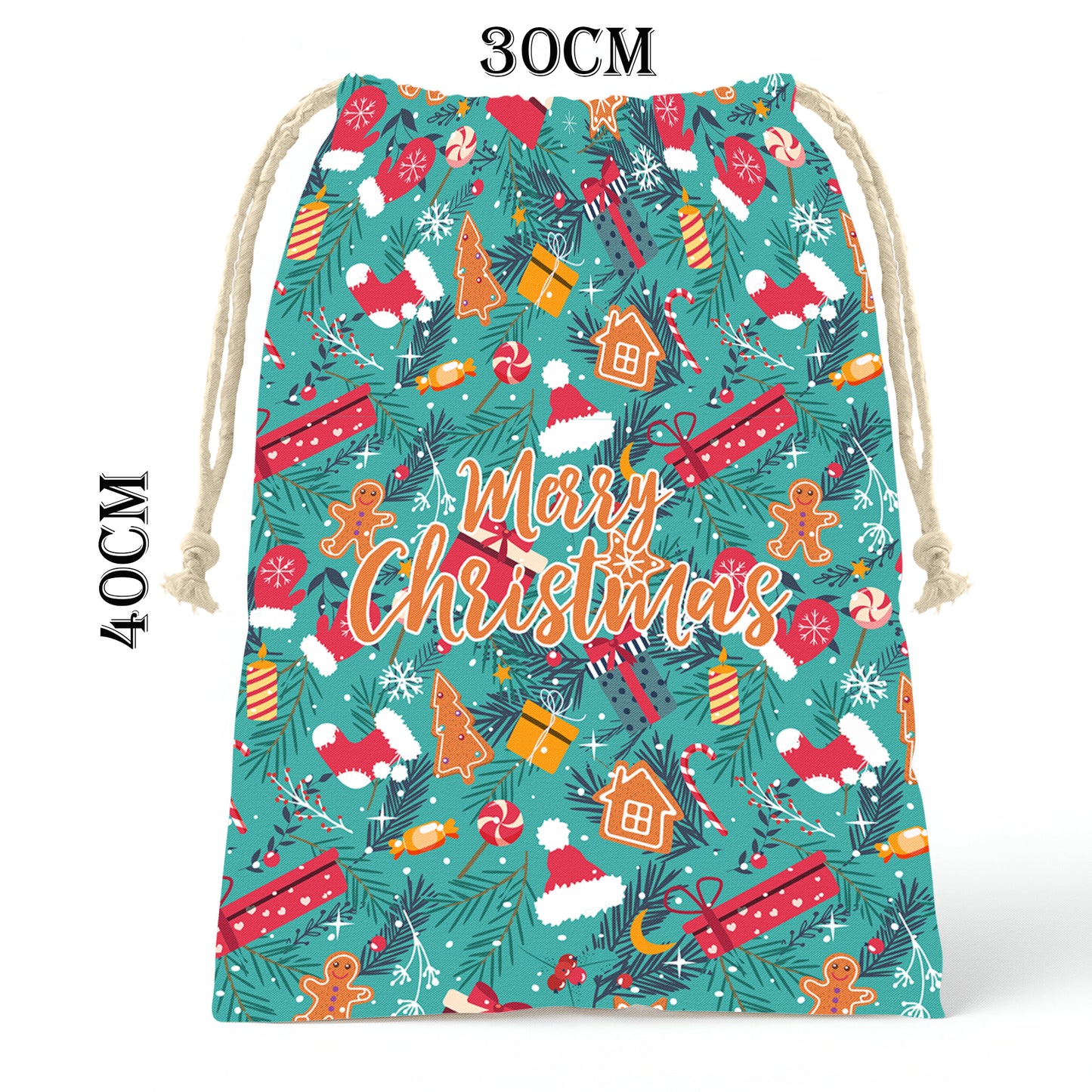 Colourful Christmas Gift Bag (Set of 2)