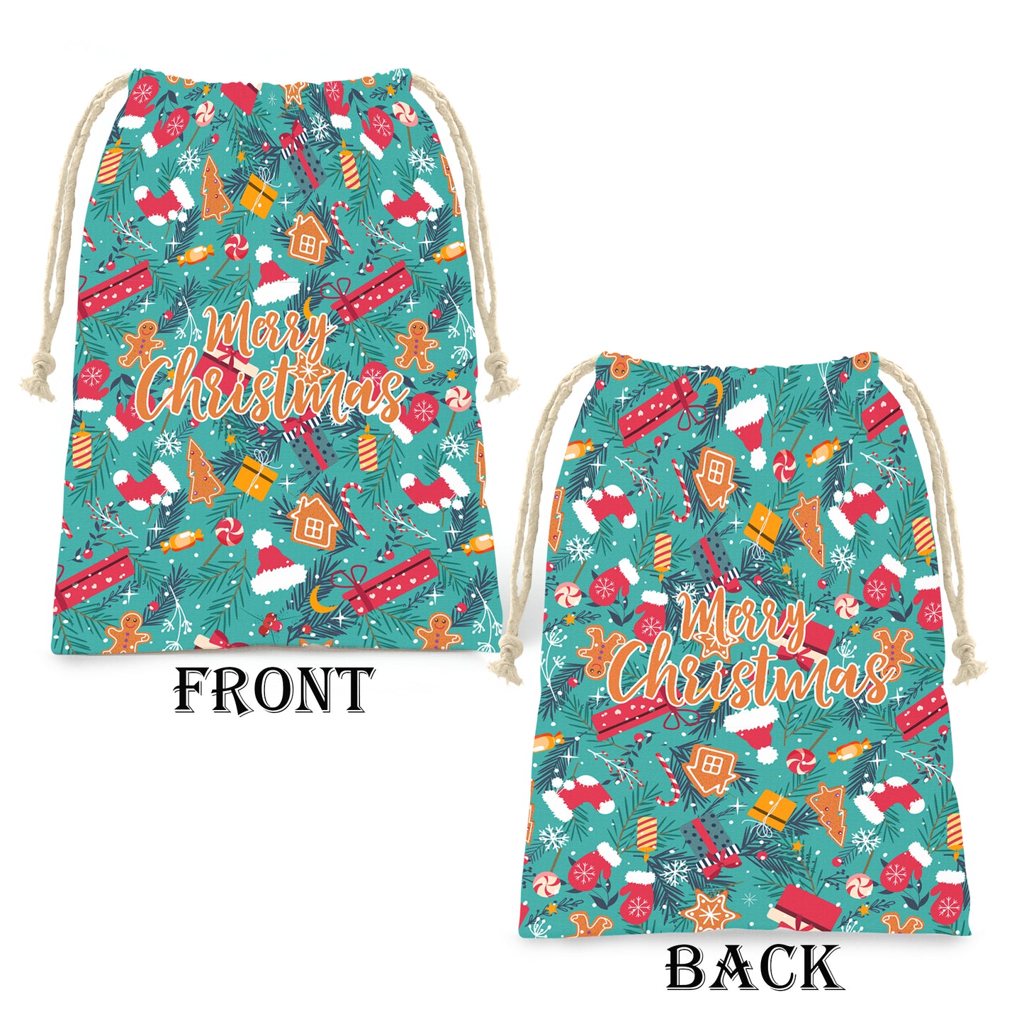 Colourful Christmas Gift Sack