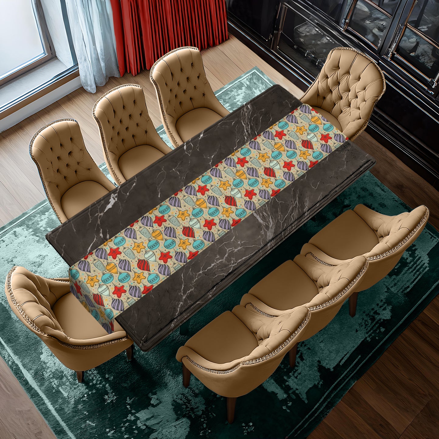 Colourful Christmas Table Runner