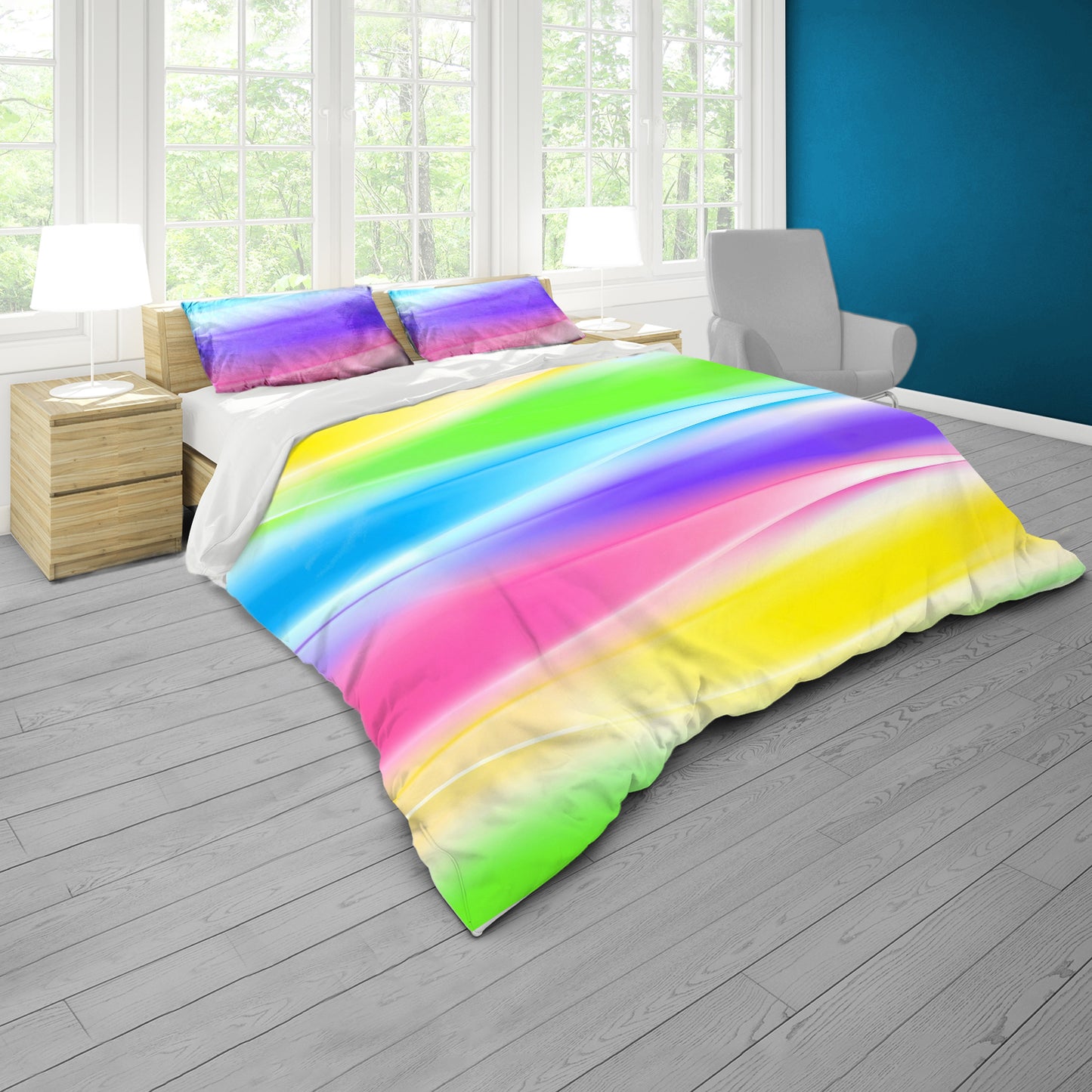 Colourful Cloudstream Duvet Cover Set