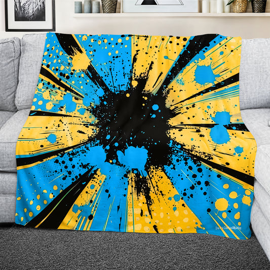Colourful Comic Book Light Weight Fleece Blanket By Wikus Schalkwyk