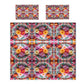 Colourful Floral Tiles Duvet Cover Set