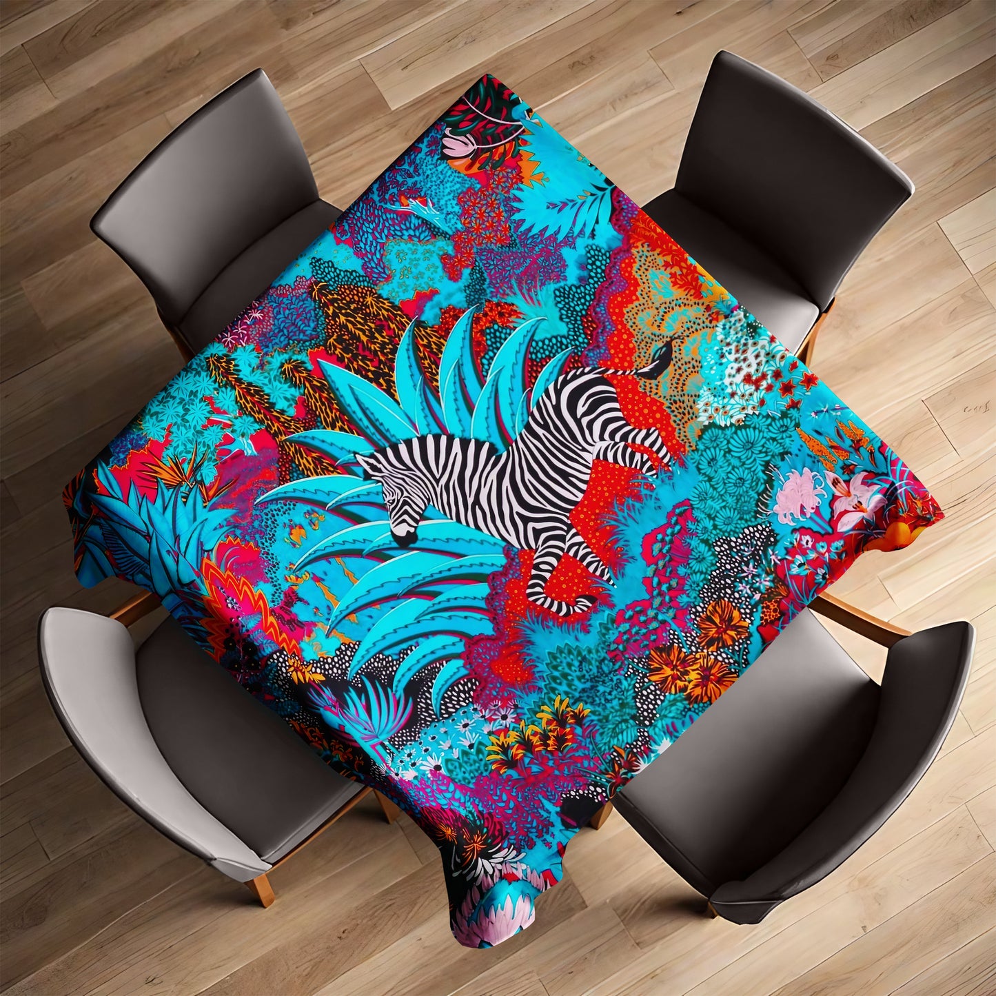 Colourful Forest Square Tablecloth