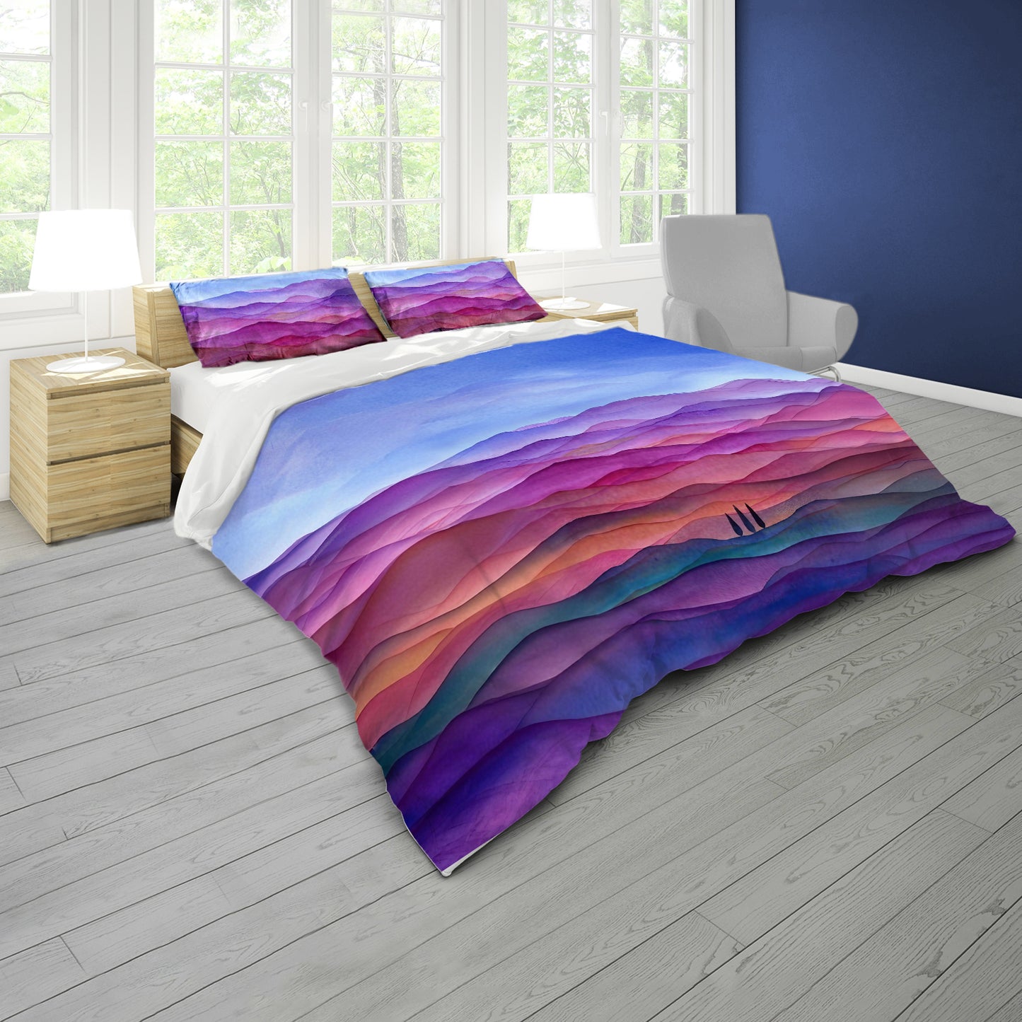Colourful Landscape Duvet Cover Set