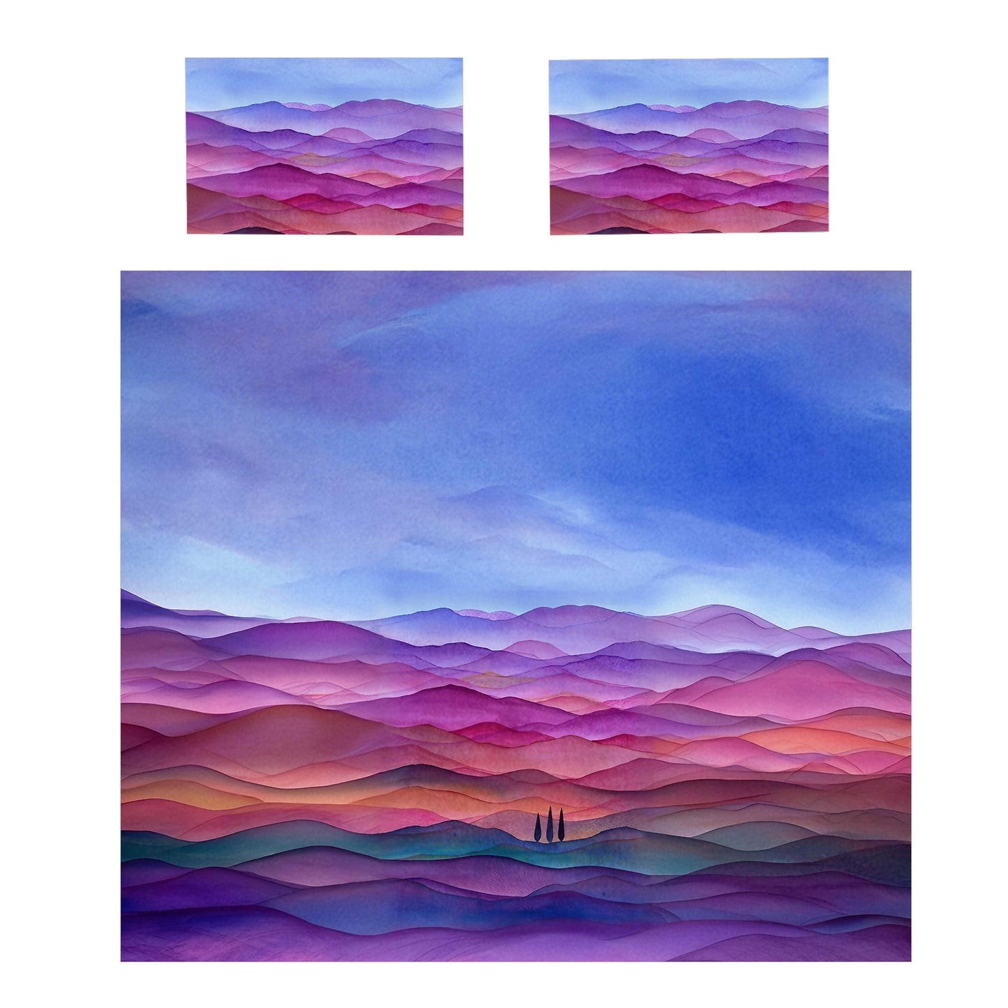 Colourful Landscape Duvet Cover Set