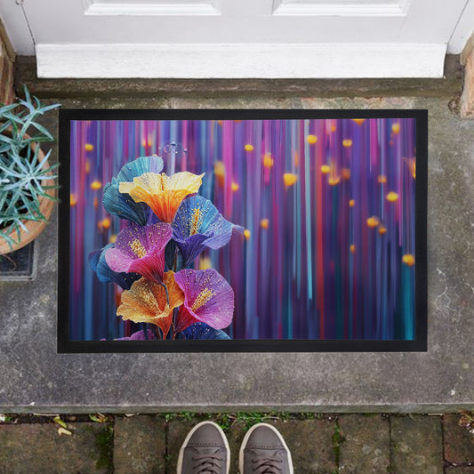 Colourful Lilies Door Mat