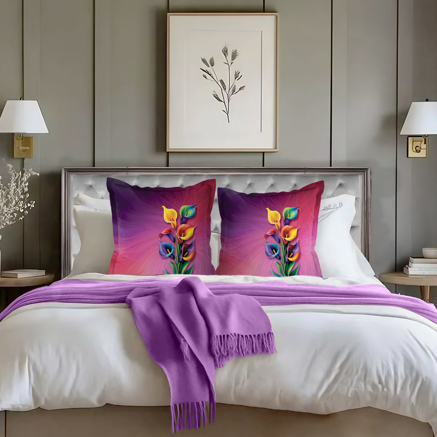 Colourful Lilies Exclusive Range Cushions
