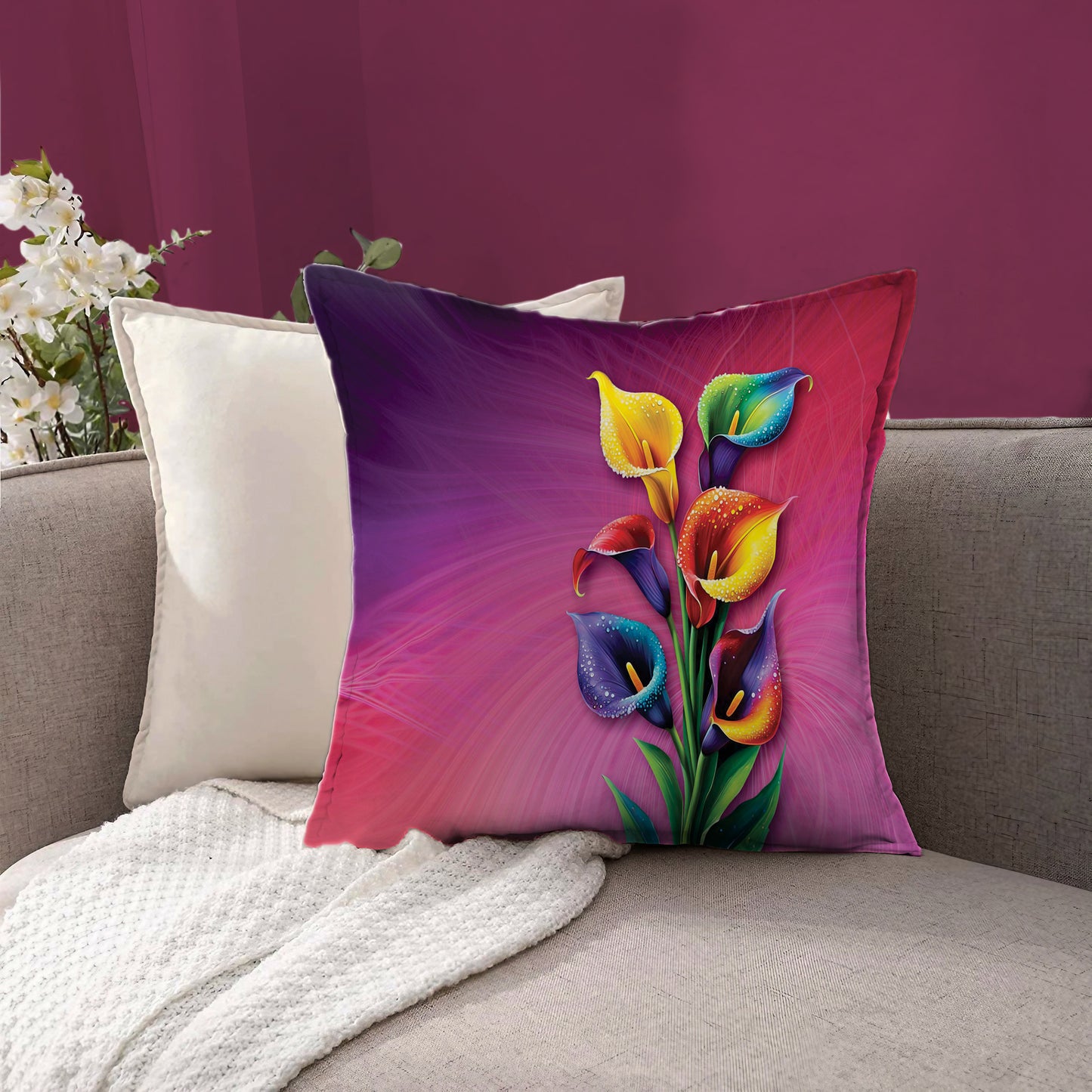 Colourful Lilies Exclusive Range Cushions