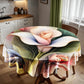 Colourful Lily Round Tablecloth