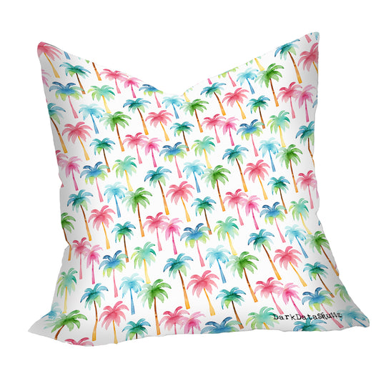 Colourful Palms Square Luxury Scatter By Wikus Schalkwyk